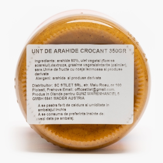 Cremă tartinabilă de arahide Crunchy 350g