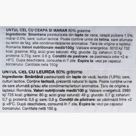 Pachet 3 unturi, cu leurdă, cu ceapă și mărar și cu trufe, 450g