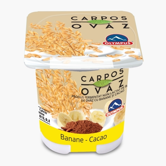 Desert fermentat non-lactat pe bază de ovăz cu banane și cacao Carpos 125g