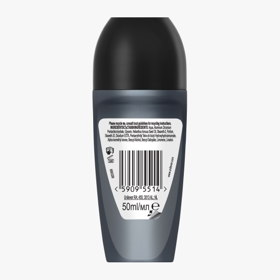 Antiperspirant roll-on pentru bărbați Invisible On Black & White Clothes 50ml