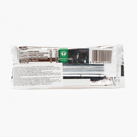 Baton Fit & Go cu susan, portocală și guarana eco 30g