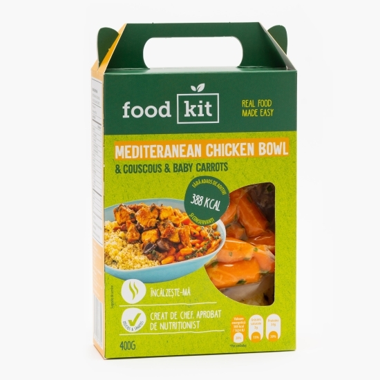 Mediteranean chicken bowl, cous cous & baby morcovi 400g