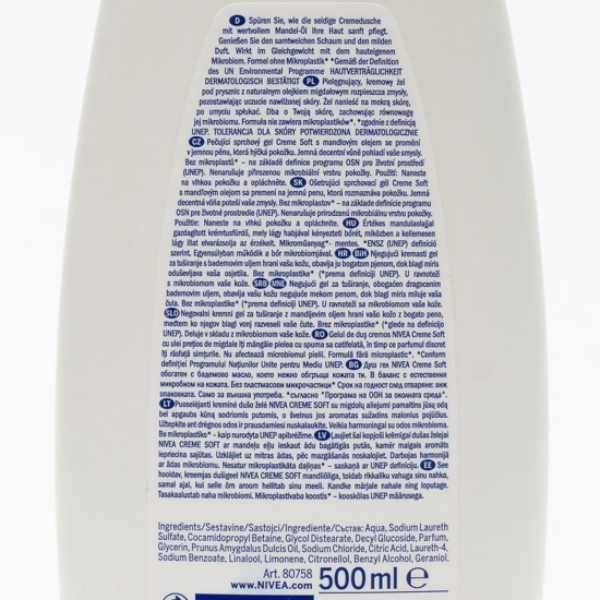 Gel de duş Creme Soft 0.5l