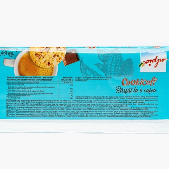 Biscuiți cu bucăți de ciocolată și fulgi de cocos 112g