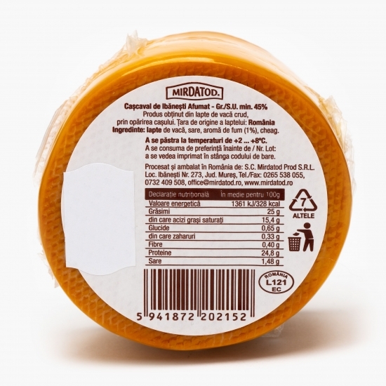 Cașcaval de Ibănești afumat 180g