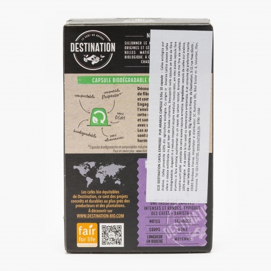 Capsule cafea, espresso pur Arabica eco, 10 băuturi, 55g