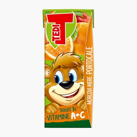 Suc de morcovi, mere şi portocale 0.2l