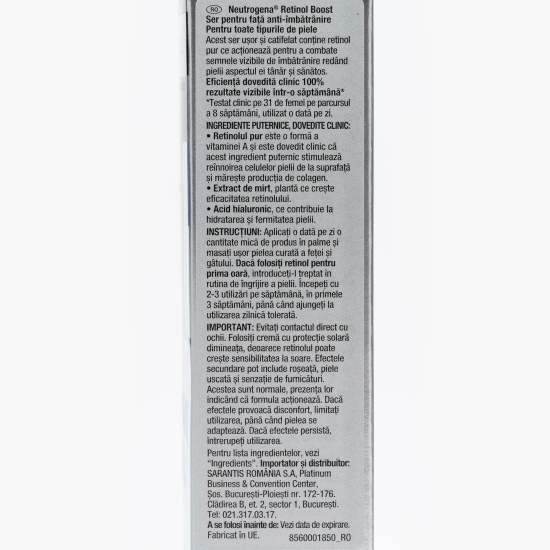Ser pentru față anti-îmbătrânire Retinol Boost 30ml