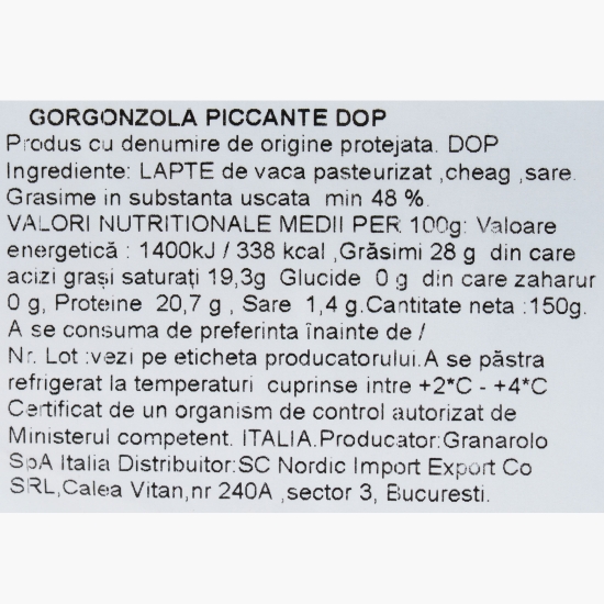 Gorgonzola picantă 150g