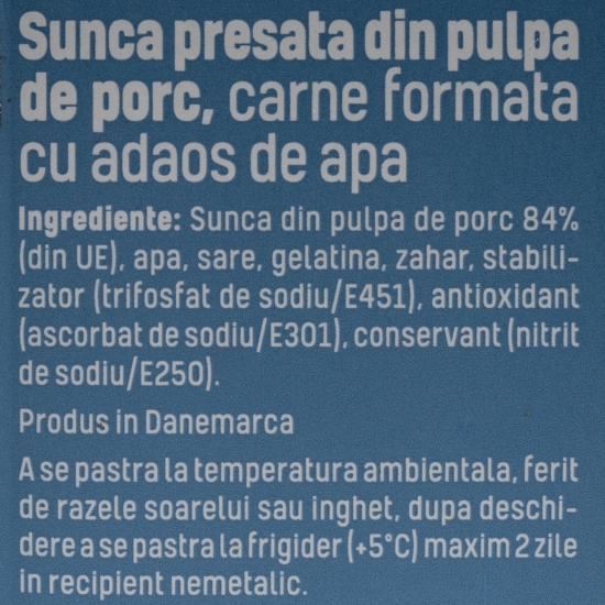 Șuncă presată din pulpă de porc 340g