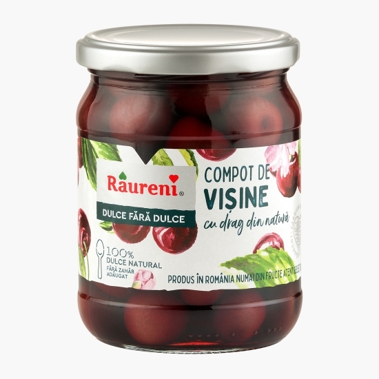 Compot vișine dulce fără dulce 520g 