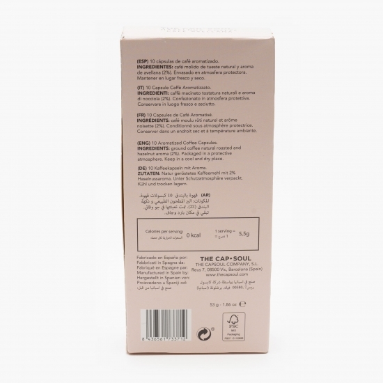 Capsule cafea, Hazelnut, 10 băuturi, 53g
