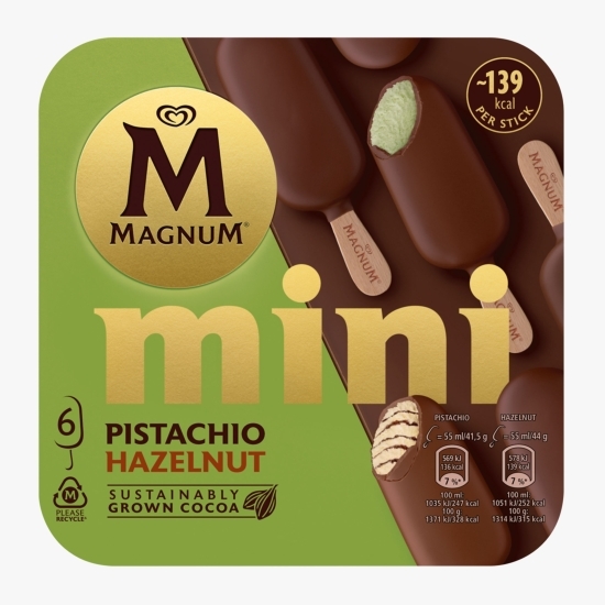 Înghețată mini mix alune de pădure și fistic 6x55ml