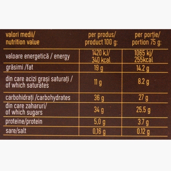 Înghețată cu ciocolată și bucăți de brownie 4x100ml