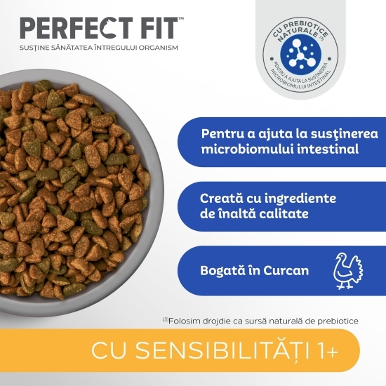Hrană uscată pentru pisici sensibile adulte, 1.4kg, curcan