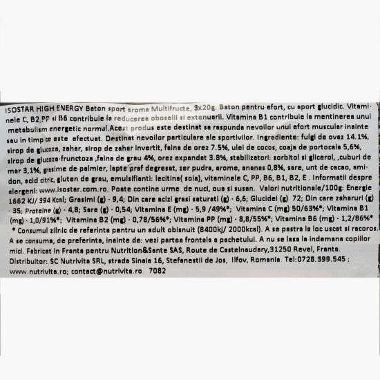 Batoane energizante multifructe 3x20g