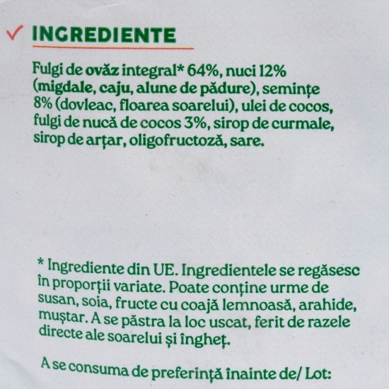 Granola low sugar 350g