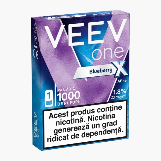 Capsulă pentru țigară electronică Blueberry X 1.8%, 20mg/ml nicotină, 1000 puffs
