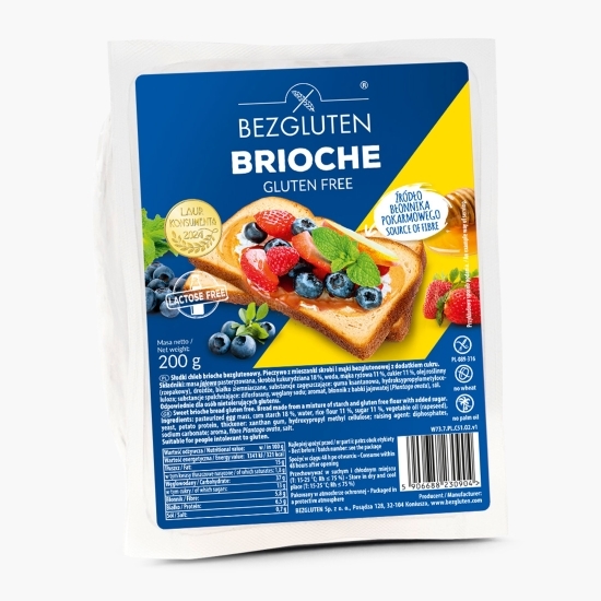Pâine Brioche, fără gluten 200g