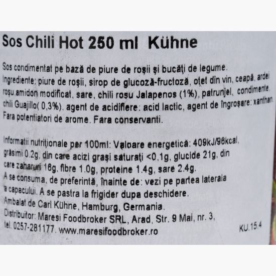 Sos hot chili 0.25l