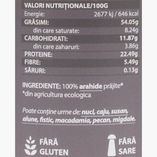 Cremă de arahide eco, crunchy 250g