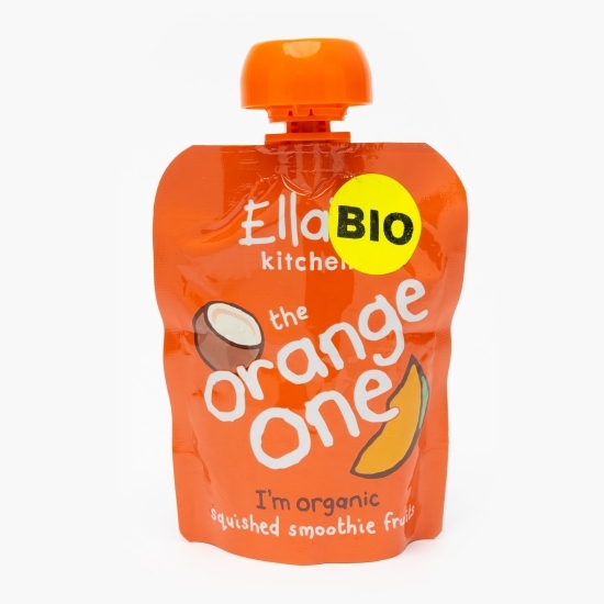 Piure ecologic de mango, portocală și lapte de cocos, +6 luni, 90g
