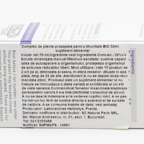 Complex de plante proaspete eco pentru imunitate 50ml