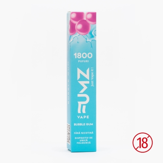Țigară electronică BubbleGum 0mg/ml, fără nicotină, 1800 puffs