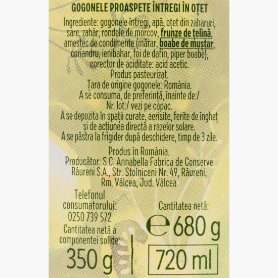 Gogonele în oțet 680g