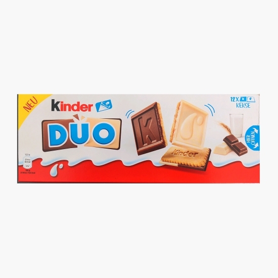 Biscuiți cu ciocolată albă și ciocolată cu lapte Duo 150g