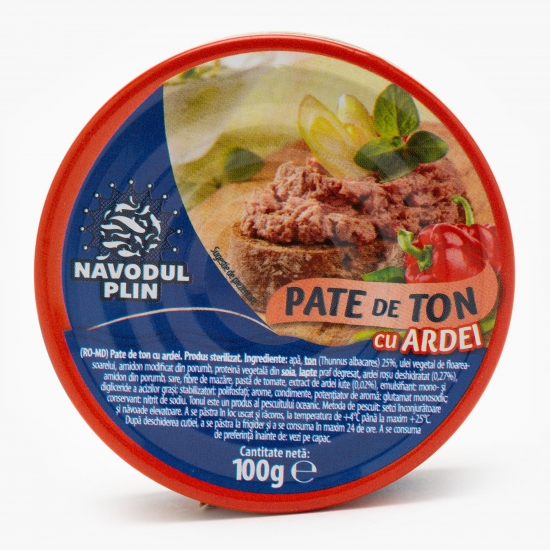 Pate de ton cu ardei 100g 