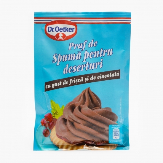 Praf de spumă pentru deserturi cu gust de frișcă și ciocolată 60g