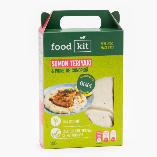 Somon teriyaki & piure de conopidă 330g