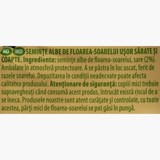 Semințe floarea-soarelui albe, ușor sărate 100g