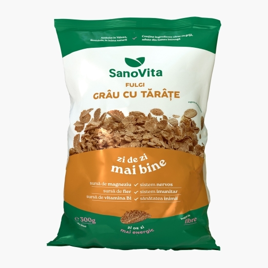 Fulgi de grâu cu tărâțe 300g