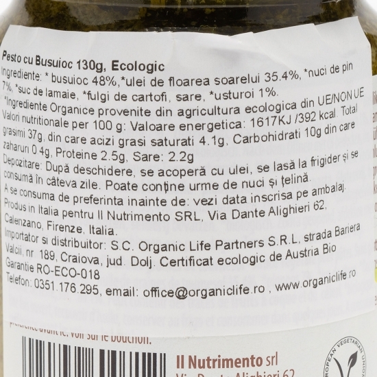 Sos pesto cu busuioc eco 130g