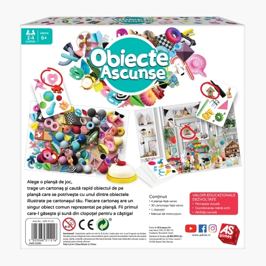Joc de societate-Obiecte ascunse 6+ ani
