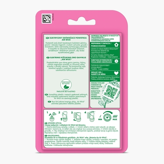Odorizant electric de cameră Bujor alb & Iasomie 19ml