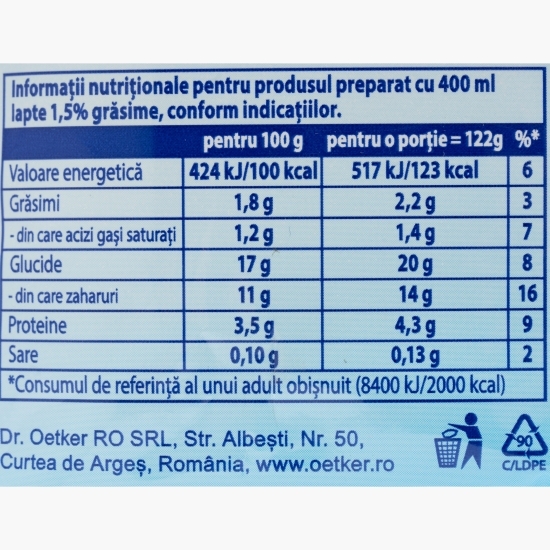 Mix pentru desert Crème Olé cu gust de ciocolată și rom 80g