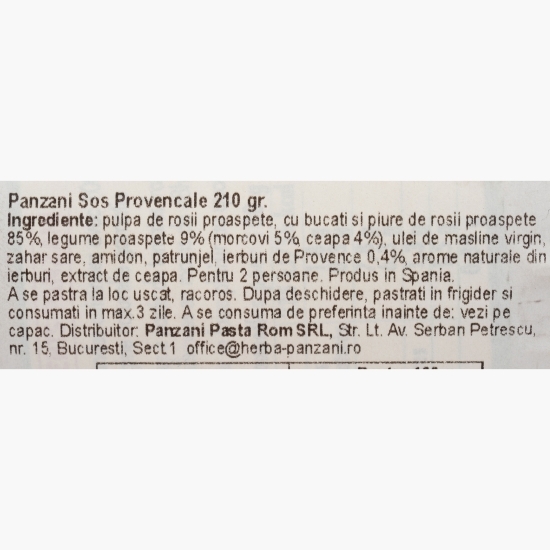 Sos Provencale 210g