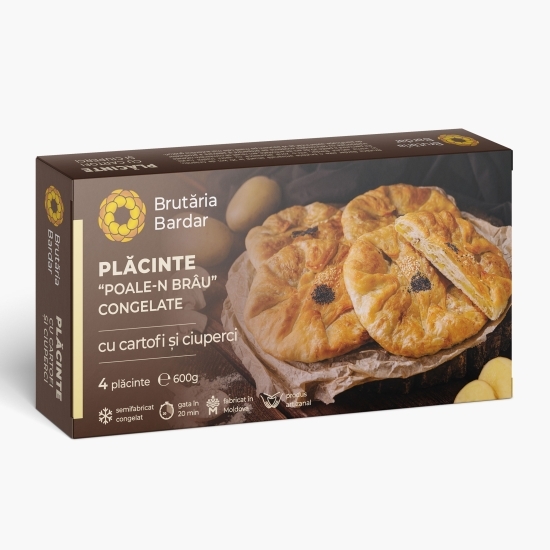 Plăcinte "Poale-n brâu" cu cartofi și ciuperci 4x150g