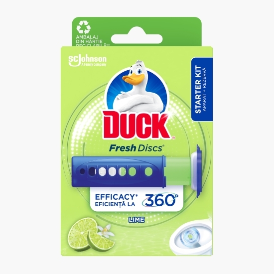 Aparat pentru curățarea toaletei Fresh Discs lime 36ml