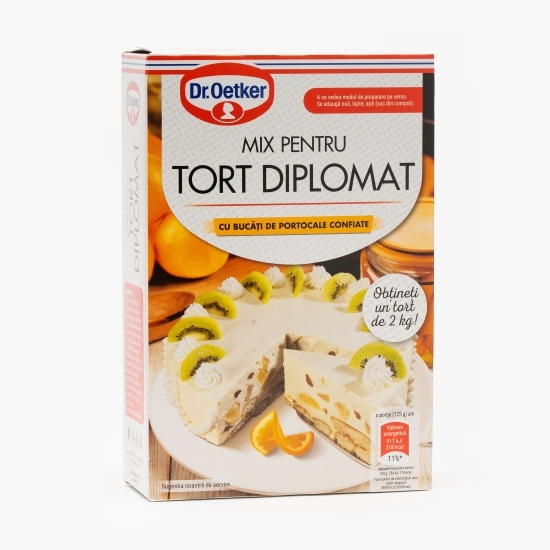 Mix pentru tort Diplomat cu bucăți de portocale confiate 430g