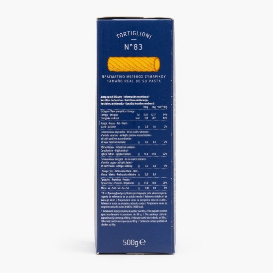 Paste Tortiglioni n.83, 500g
