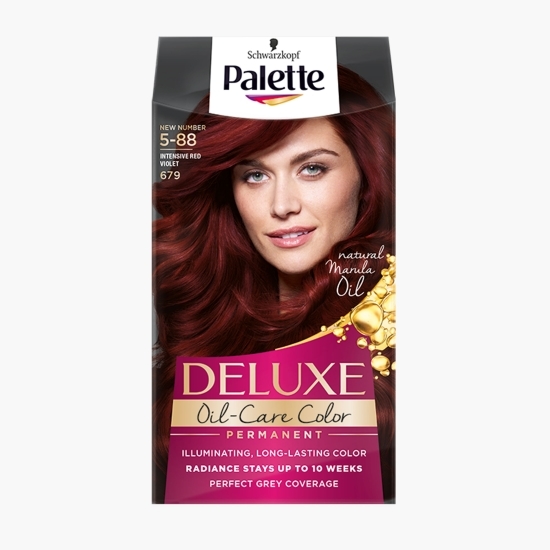 Vopsea de păr permanentă Deluxe Oil-Care Color 679 intensive red violet 135ml