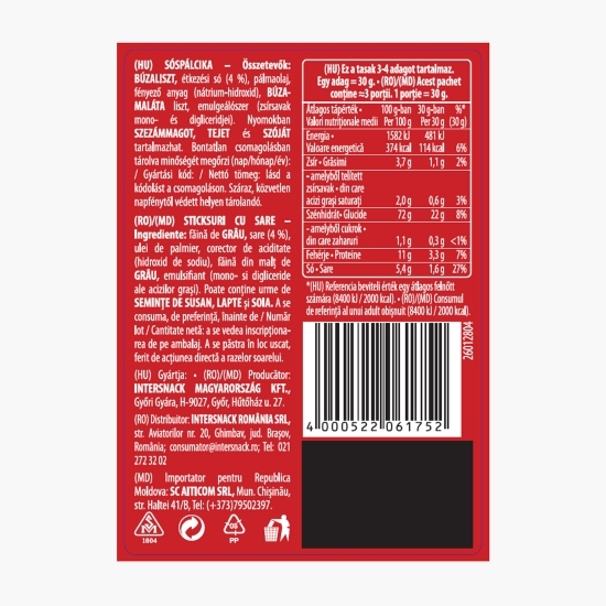 Sticksuri cu sare Stickletti 100g