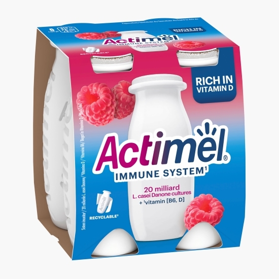 Iaurt de băut cu zmeură 4x100g