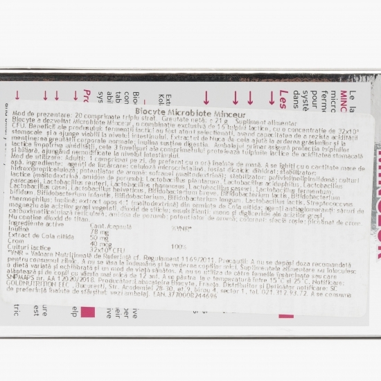 Microbiote Minceur 20 comprimate