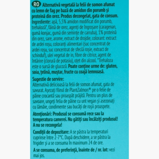 Alternativă vegetală la felii de somon afumat 100g