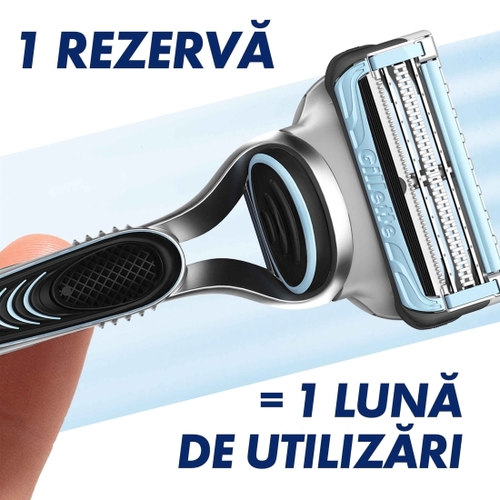 Aparat de ras SkinGuard Sensitive, 1 mâner + 2 rezerve